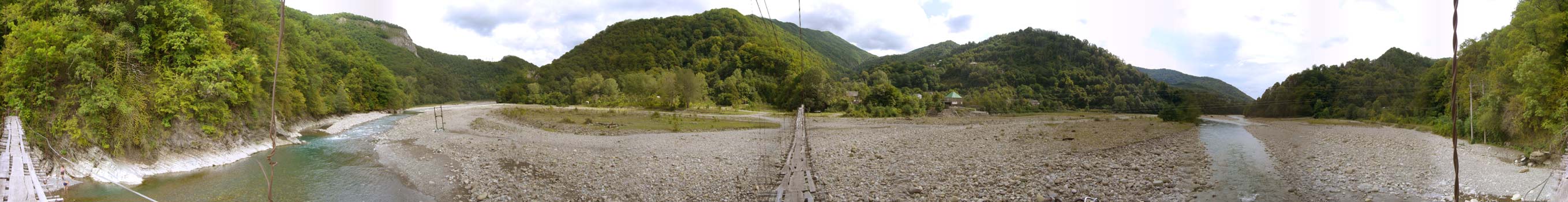 Вичай мост в Алексеевке - круговая панорама
